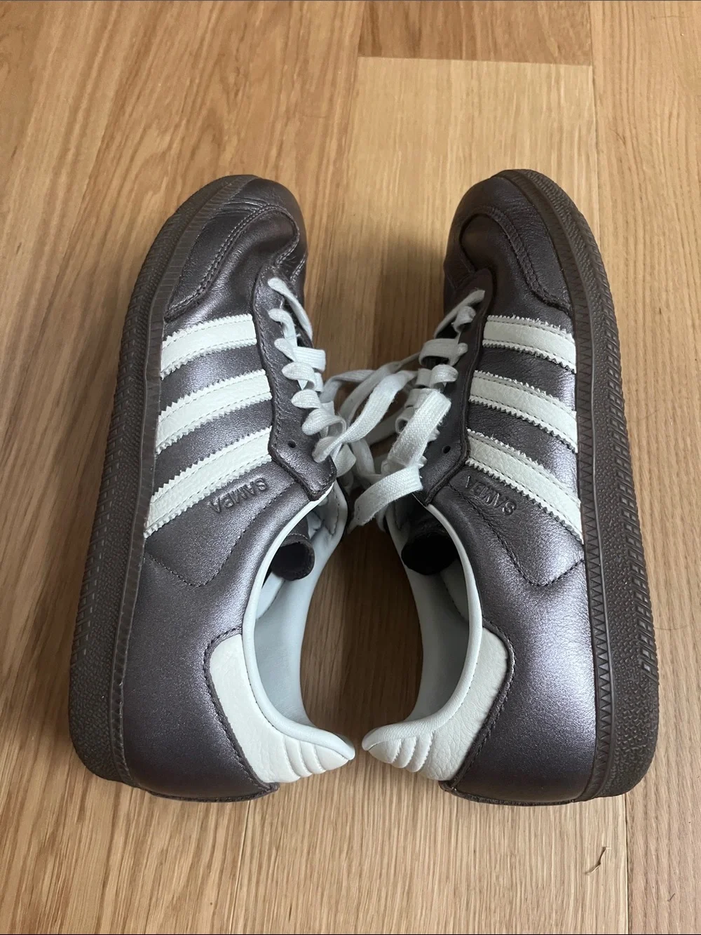 adidas Women’s Samba OG Metallic Purple Gum size 9